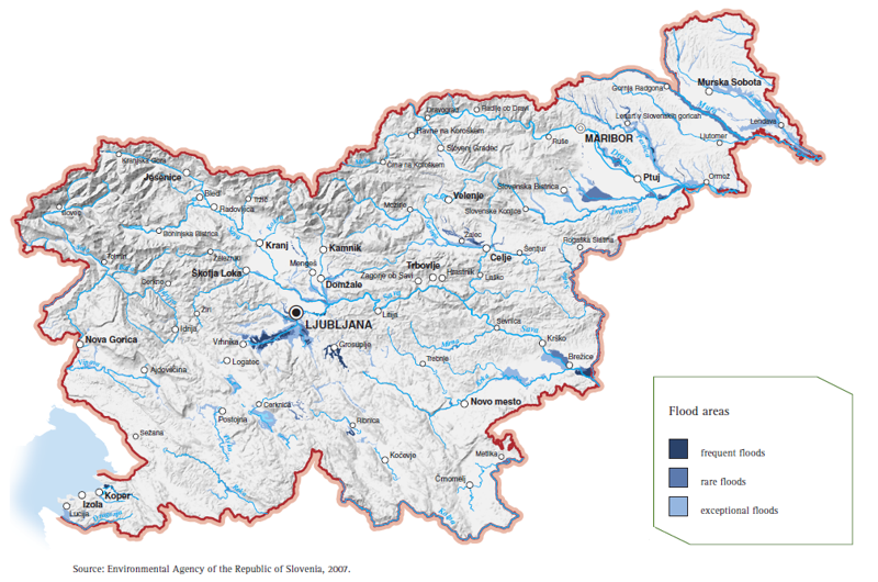 Flood areas